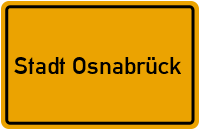 Ortsschild Stadt Osnabrück
